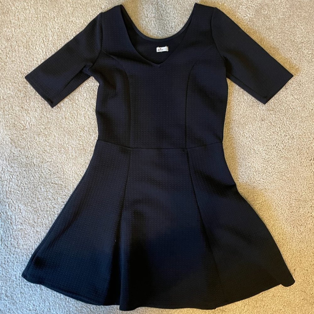 Hollister Black Body Con Dress in Black